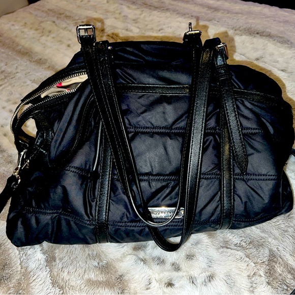 Nylon Burberry Baby Bag with leather straps. Used but immaculate inside. - Picture 1 of 5